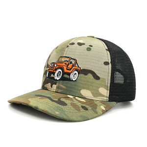 Gorra Trucker de Alta Calidad con Logotipo Bordado Personalizado, Gorra Trucker con Cierre a Presión, Estilo Hip Hop, Gorra de Malla Lisa para Hombre - Product Image 6