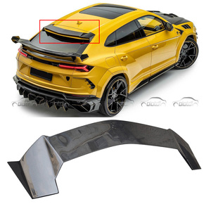 Aile de becquet supérieur de pare-soleil de lunette arrière de style M en Fiber de carbone véritable pour Lamborghini URUS <span class=keywords><strong>2020</strong></span> UP Auto Tuning - Product Image 1