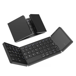 Compact Wireless Keyboard with <b>Mouse</b> Touch Foldable Folding <b>bluetooth</b> Keyboard Touchpad Wireless Keypad Foldable Keyboard - Product Image 1