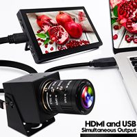 Cámara USB HD MI ELP 4K IMX415 con Lente de Zoom Manual de 3.6-10 mm, Mini Cámara de Primer Plano para PC, Monitor de Computadora, TV, Proyector