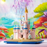 MJI 13011 MOC Château de rêve magique de princesse de conte de fées, modèle de livre, briques d'assemblage DIY, ensembles de jouets en plastique pour enfants