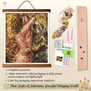 Pintura de Diamantes 5D Personalizada de Fábrica OEM, Arte de Pared 5D Impreso con Diseño de Abrazo Apasionado Moderno para Niños, Arte de Diamantes Moderno DIY - Product Image 4
