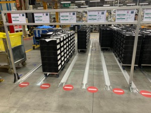 รางลำเลียงอะลูมิเนียมแบบ FIFO สำหรับรถเข็นล้อเลื่อน - Product Image 3