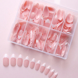 360 <span class=keywords><strong>Uñas</strong></span> Postizas Rosadas en Forma de Almendra, 10 Rejillas, <span class=keywords><strong>Uñas</strong></span> Francesas <span class=keywords><strong>Cortas</strong></span>, Decoración de <span class=keywords><strong>Uñas</strong></span> Falsas para Mujer, <span class=keywords><strong>Uñas</strong></span> a Presión - Product Image 3