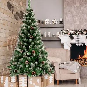 Оптовая продажа, открытая 12-футовая гигантская белая сосна, Рождественская елка с музыкой