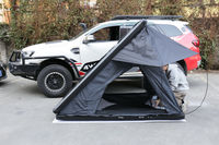 Tente de toit rigide en aluminium, tente de toit triangulaire, profil bas, accessoires extérieurs pour véhicules de camping
