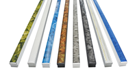 Diffuseur de bande d'extrusion en plastique LED, PC flexible, noir marbré, opale, plusieurs couleurs, abat-jour de canal, lumière linéaire, couverture