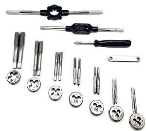 Ensemble de tarauds et filières métriques 2025, 32 pièces, avec clé, kit de bricolage, outils à main en alliage métallique avec sac - Product Image 6