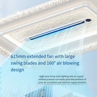 Lámpara de ventilador de iones negativos de purificación de aire con pantalla Digital con Control remoto de dormitorio de sala de estar para luz de ventilador de Hotel