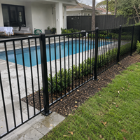 Valla de Seguridad para Piscina de Aleación de Aluminio, Tamaño y Altura Personalizables, Barrera Removible para Piscina Exterior, Precio de Fábrica