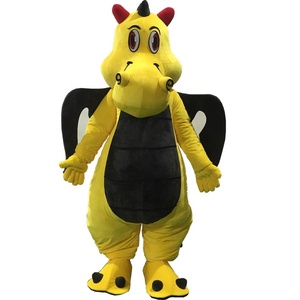 Costumi da Mascotte Dinosauro Giallo / Costume Personaggio dei <span class=keywords><strong>Cartoni</strong></span> <span class=keywords><strong>Animati</strong></span> - Product Image 2