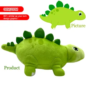 OEM ODM peluche peluche farcito produttore EN71 CPC fabbrica su misura Kawaii mascotte morbido dinosauro peluche bambola divertente