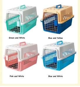 Transportín de Plástico Pequeño para Mascotas con Puerta de Alambre de Hierro, Transpirable, para Gatos y Perros Pequeños - Product Image 5