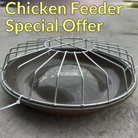 Grande mangeoire ronde pour poulets, canards et oies, nouveau bac et seau à nourriture pour volailles