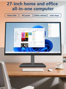 Oem سطح المكتب 24 27 بوصة I3 I5 I7 Aio الكمبيوتر الألعاب الأعمال الكمبيوتر Barebone الكل في واحد أحادي الكتلة مع الكاميرا المنبثقة المخفية دي في دي Rw - Product Image 2