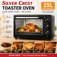 Four électrique multifonctionnel 25L, mini-four de qualité supérieure, four à pizza, four à gâteaux, four à convection