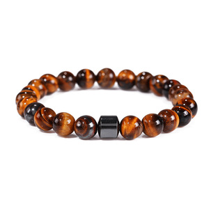 Hot <b>Beaded</b> <b>Bracelet</b> White Turquoise Black Gallstone Tiger Eye Volcanic Stone Map Stone 8mm <b>Bracelet</b> <b>Men</b> - Product Image 5