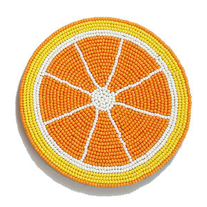 Posavasos personalizados de lujo ligero y encantador, alfombrillas para cuencos de comida, posavasos clásicos de sandía naranja para viaje y cerveza, venta al por mayor - Product Image 2