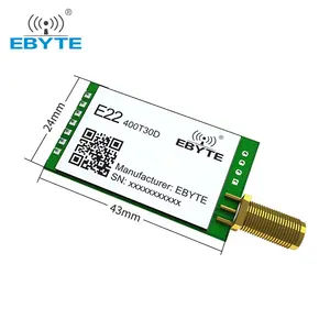 Ebyte E22-400T30D Semtech SX1268 UART 10Km de alcance, 433Mhz 30dBm DIP 24*43mm CE RoHs FCC TCXO LoRa módulo RF