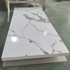 PVC UV foglio di marmo alta lucentezza impermeabile decorativo 4x8 pannello di parete per bagno doccia pareti della <span class=keywords><strong>cucina</strong></span> - Product Image 1