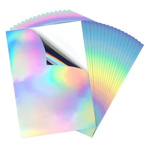 Papel Adhesivo de Vinilo Impermeable A4 de 210x297 mm, Imprimible con Tinta Holográfica, Autoadhesivo, Activado por Agua para una Fácil Adhesión - Product Image 1