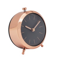Horloge de bureau Nouvelle Conception Traditionnelle Chinoise Batterie Style Analogique Quartz Alarme Horloge de Table En Métal Réveil