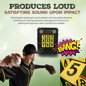 Bóng chày bày net với khu vực Tấn công mục tiêu đào tạo Bình đựng thực hành Net ném Net rebounder cho bóng chày & bóng mềm - Product Image 2