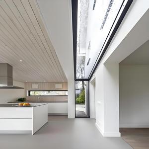 Ventana fija vertical Delgada/estrecha <span class=keywords><strong>de</strong></span> aluminio con rotura térmica moderna para luz lateral <span class=keywords><strong>de</strong></span> <span class=keywords><strong>escalera</strong></span> y pasillo - Product Image 1