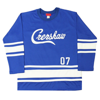 Meilleur Fournisseur De Haute Qualité Oem Fabricant En Gros Personnalisé Créer Cousu Jeunesse Gardien Bal Brodée Maillot de Hockey