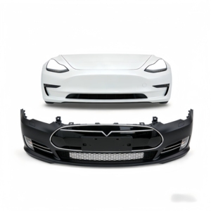 Kit de Carrocería YUCHI para Tesla Model 3 Estilo Hacker, Parachoques Delantero, Parachoques Trasero, Faldones Laterales y Capó para Tesla Model 3 - Product Image 2