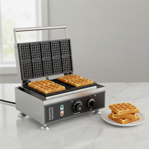 Máquina para Hacer Waffles Eléctrica Comercial, Plancha Doble para Waffles Belgas, para Restaurante - Product Image 6