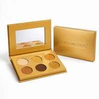 Palette de fards à paupières en carton 6 teintes en gros – Choisissez vos couleurs – Marque privée – Fard à paupières pailleté waterproof