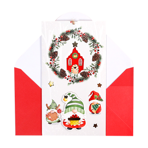 2024 cartes de voeux personnalisées avec enveloppe 19.5*10.9cm - Product Image 1