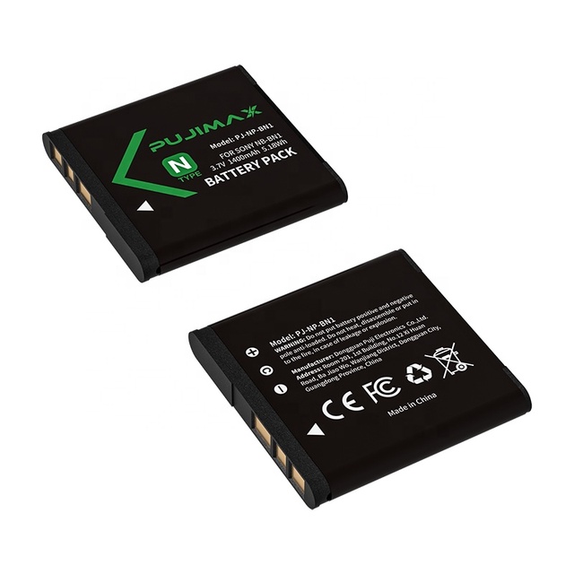 PUJIMAX NP-BN1 Battery for Sony DSC TX100 TX100V TX200V TX300 TX300V DSC W310 W320 W330 W350 W360 W380 W390 W510 W520 W530 W550