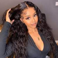Perruques en cheveux humains brésiliens vierges à densité 180 % avec dentelle HD transparente pour femmes noires – Vente en gros en dropshipping