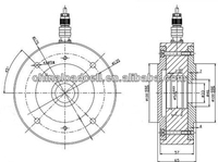 Capteur de pesage à point unique en acier allié de grade C3, fixation par vis, câble analogique blindé 4 fils, haute stabilité