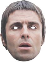 Masques faciaux en carton Star Cutouts CMP004 Liam Gallagher Six Pack avec languettes et élastiques