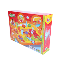 Caja de Embalaje de Lujo Personalizada Ecológica Rosa para Muñecas, Caja de Regalo de Papel con Laminación Brillante para Muñecas y Juguetes con Ventana Transparente al por Mayor