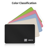 Boîtier externe pour disque dur SATA 2,5 pouces vers USB 3.0, boîtier pour disque dur SSD, sans outil, 5 Gbps UASP, portable pour ordinateur portable PC