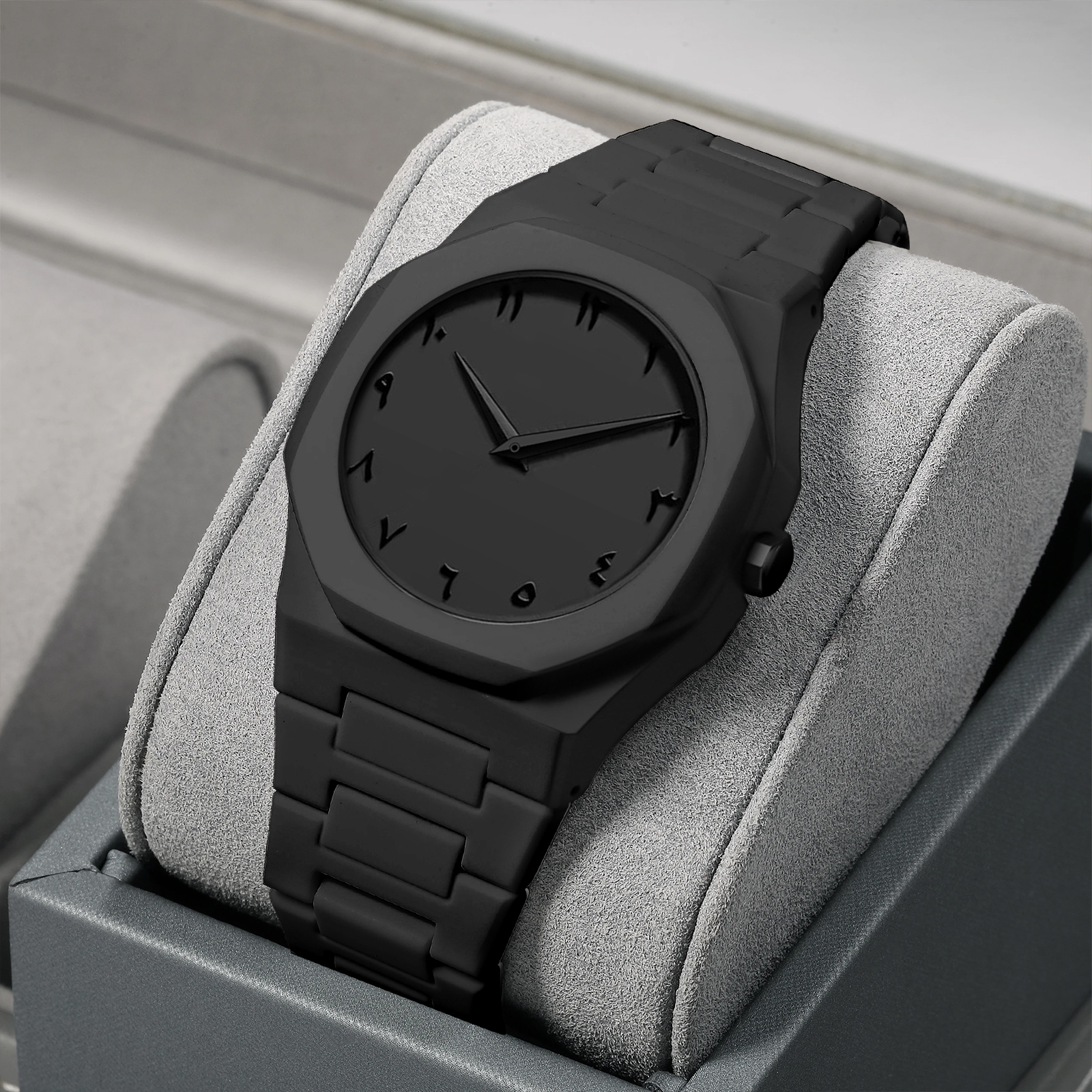 Best Selling Shop Quality Matte Black Watch Men Luxury Style