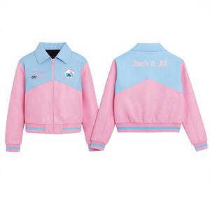 Veste de course Jack And Jill Of America Sorority avec fermeture éclair, coton de haute qualité, motif flamme, veste de pilote personnalisée - Product Image 1