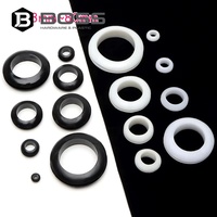 BOSS ID 3~80mm Anneaux de protection en caoutchouc fendus double face, simples/argentés, pour trous de câbles et boîtes de distribution, joint torique