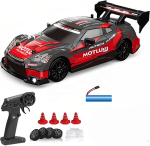 Coche <span class=keywords><strong>RC</strong></span> Miniatura a Escala Completa 2.4G de Bajo Precio, Modelo de Carreras y Derrapes, Escala 1:24, con Luces, Velocidad Máxima 20 km/h, Control Remoto para Interiores - Product Image 4
