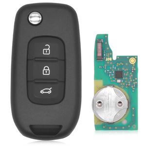 Clé de voiture télécommande PCF7961M <span class=keywords><strong>2</strong></span>/3 boutons 433 MHz pour Renault <span class=keywords><strong>Sandero</strong></span> <span class=keywords><strong>Dacia</strong></span> Logan Lodgy Dokker Duster Symbol Trafic 2012-2018 - Product Image 2