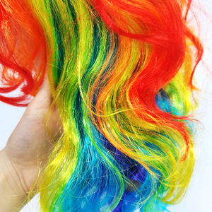 याचेन पार्टी नवीनता रंगीन हेलोलीन वेशभूषा फैंसी पार्टी सहायक कोस्प्ले हेलोलीन विग महिला लड़कियों के लिए - Product Image 4