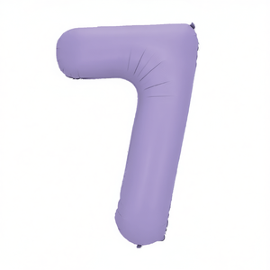 Ballon de fête en forme de chiffre 7 violet 1M en aluminium pour décoration de fête d'anniversaire pour enfants, jetable - Product Image 3