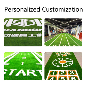 Customized Logo Pattern Gym Sled Track Fitness Flooring Mat Turf Gym Turf Artificial <strong>Grass</strong> for Sled Pushing - Product Image 6