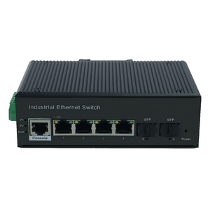 Switch Ethernet industriel géré Gigabit 4/8/16/24 ports RJ45, 2 emplacements SFP, montage sur rail DIN, switch industriel géré L2 via Web - Product Image 5