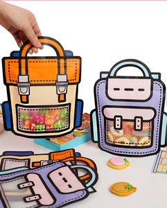 Hotsale Anniversaire Maternelle Cadeau Bonbons Biscuit Petit Sac À Dos Transparent Emballage Sac 50 Pcs/<span class=keywords><strong>lot</strong></span> - Product Image 3