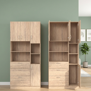 Mueble de Cocina de Panel de Madera Furnizone OEM, Mueble de Almacenamiento para Sala de Estar, Cajones, Diseño Moderno, Fácil Instalación, MDF - Product Image 2